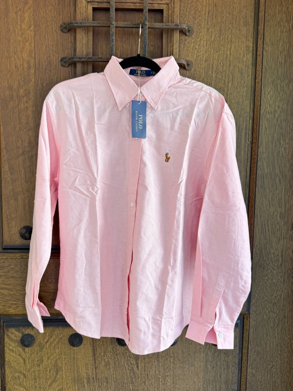Ralph Lauren Women’s Button-Down Shirt in Pink Size S